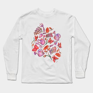 garden pattern Long Sleeve T-Shirt